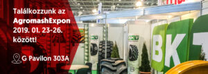 Találkozzunk az AgromashExpo-n 2019. január 23-26. között!