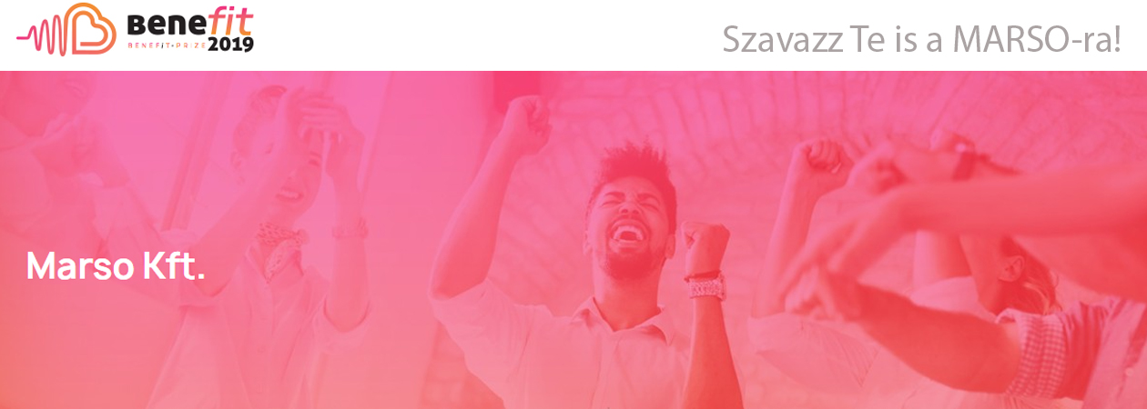 Legyen a MARSO a BeneFit Prize 2019 Közönség Díjasa!