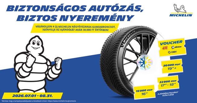Michelin promo 2026 négyévszakos
