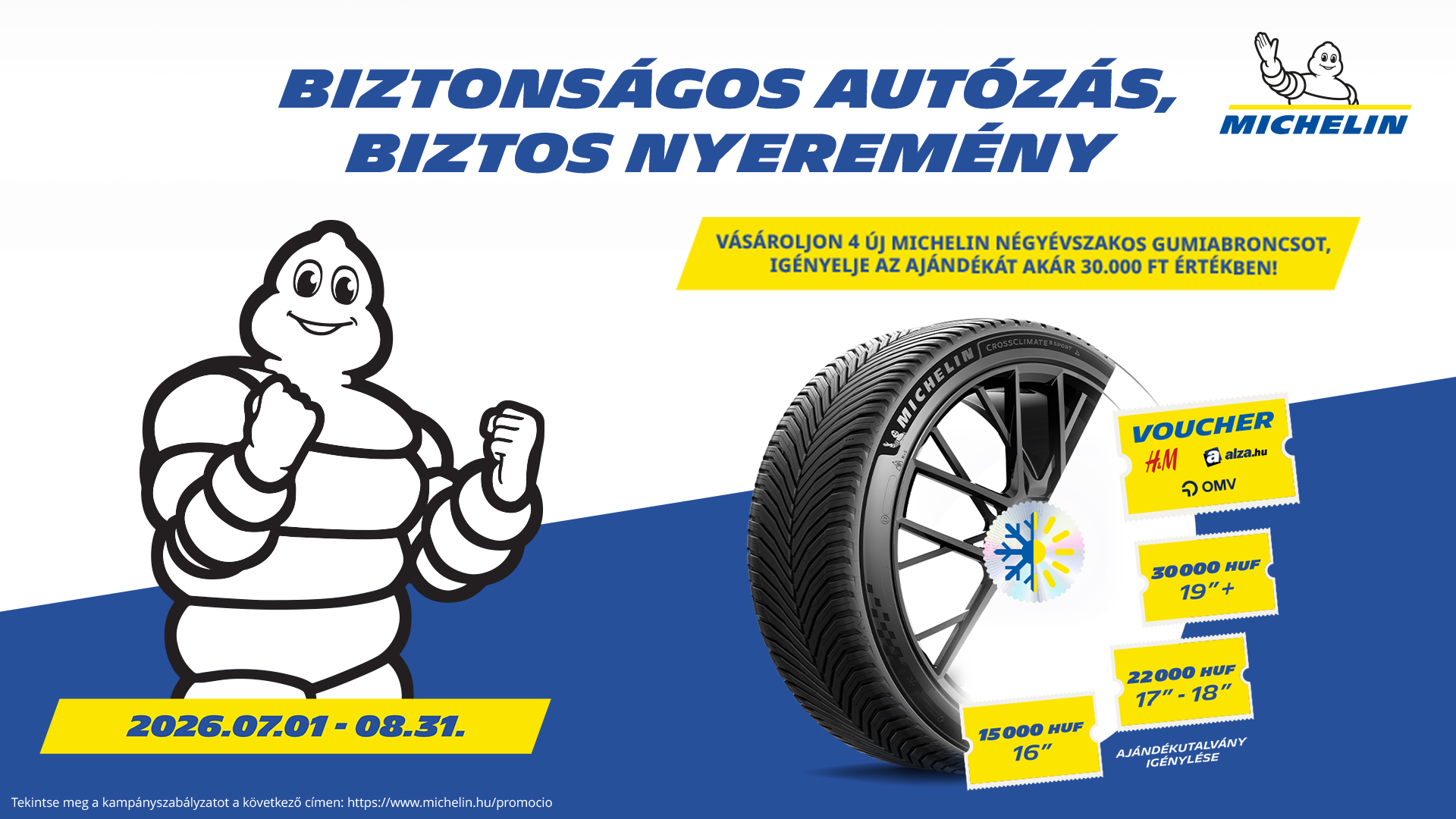 Michelin promo 2026 négyévszak