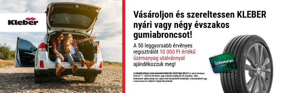 Kléber nyári gumi akció