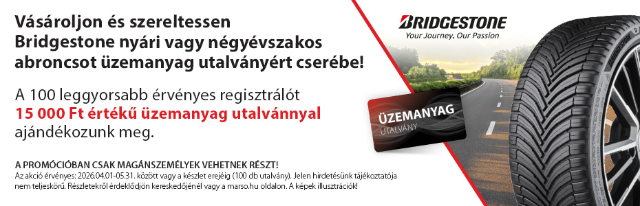 Bridgestone nyári gumi akció